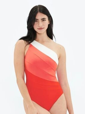 Summersalt The Sidestroke One Piece Swimsuit in Colorblock Multi, Women’s size 6